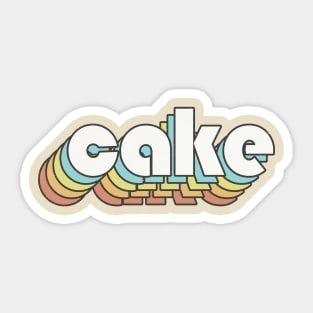 Retro Cake Sticker